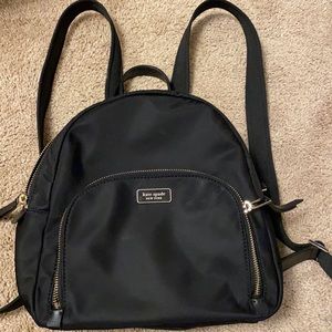 Black Kate spade backpack purse